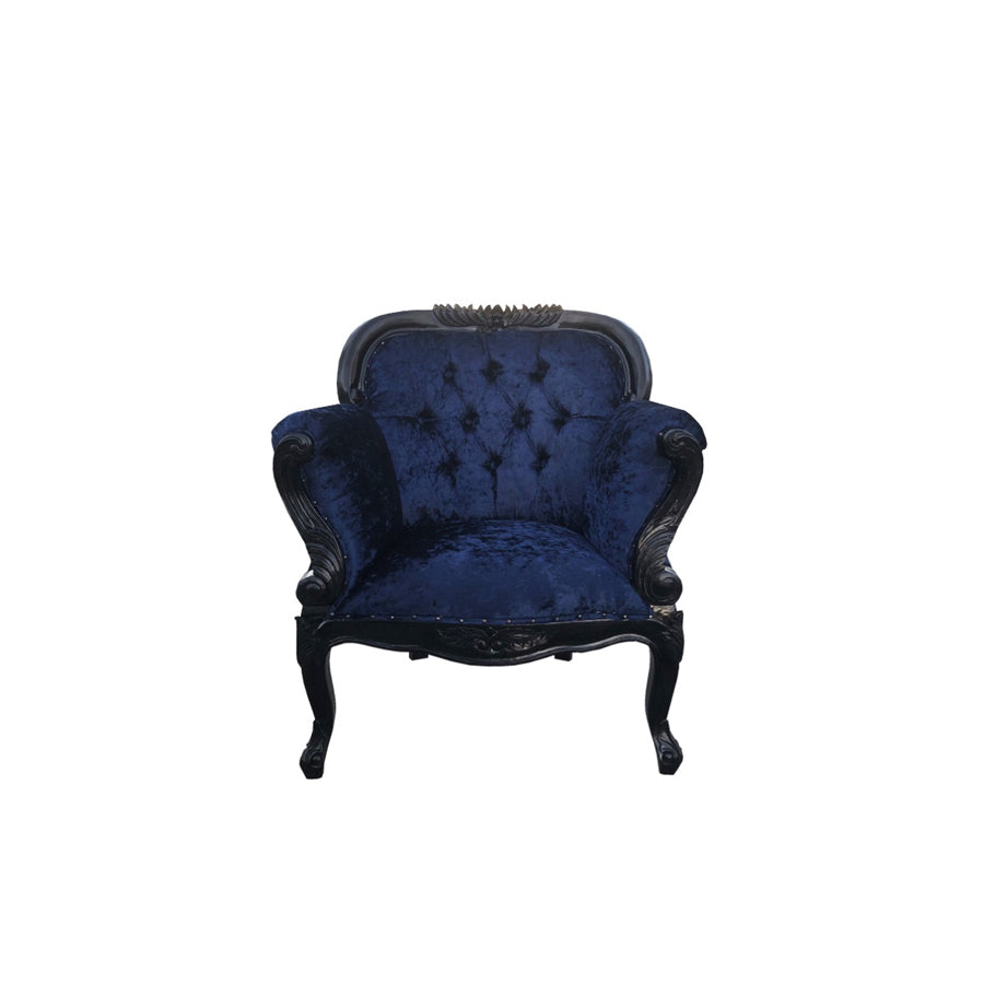 American Arm Chair in Dark Blue Velvet investment