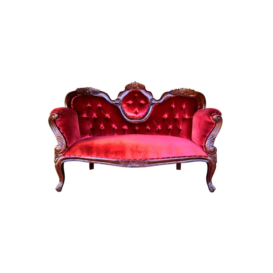 American Sofa in Red Velvet investment