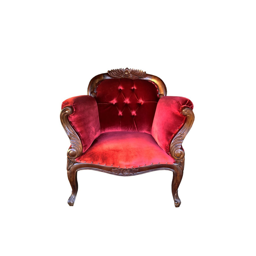 American Arm Chair in Red Velvet investment