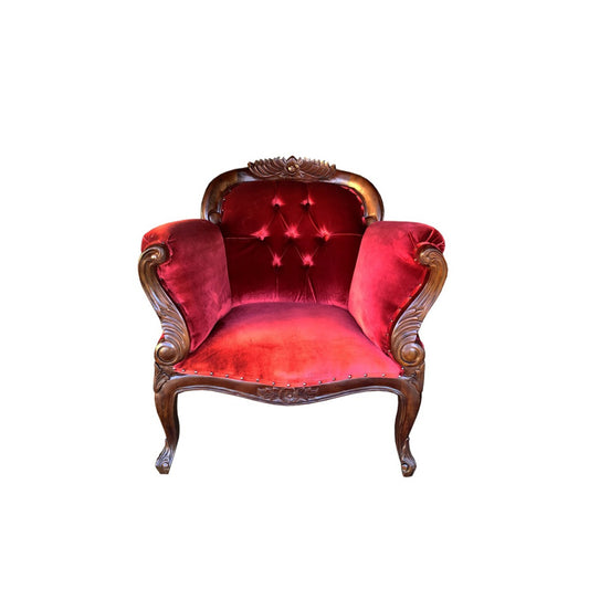 American Arm Chair in Red Velvet investment
